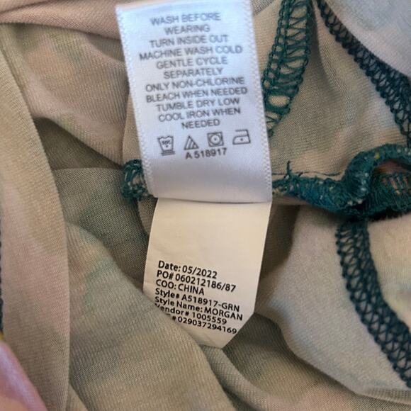 LOGO Women Tunic Top L Colorful Abstract‎ Whimsical Artsy Asymmetrical Hem Boho - Picture 9 of 11